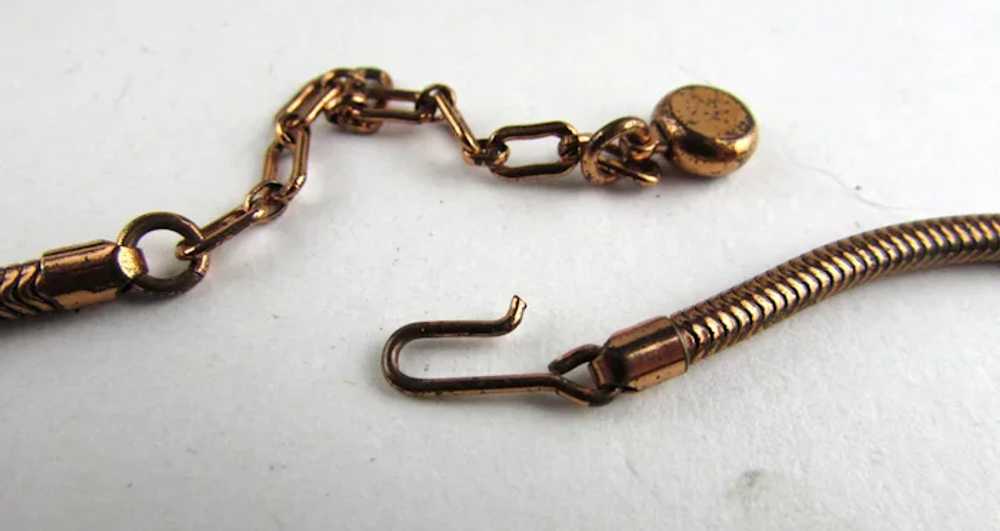 Vintage Rebajes Copper Tone Necklace - image 9