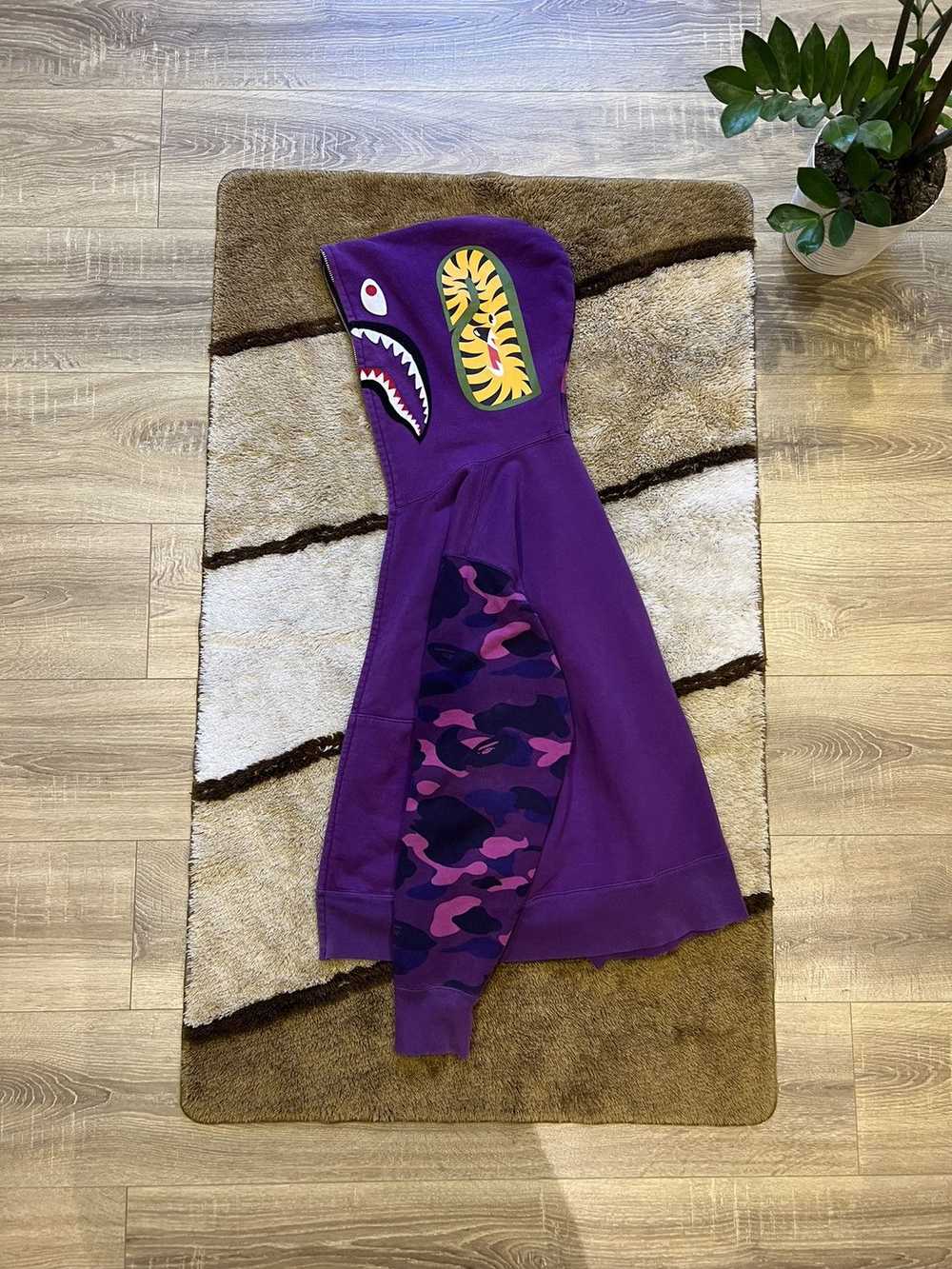 Bape Bape Shark full zip hoodie purple - image 3