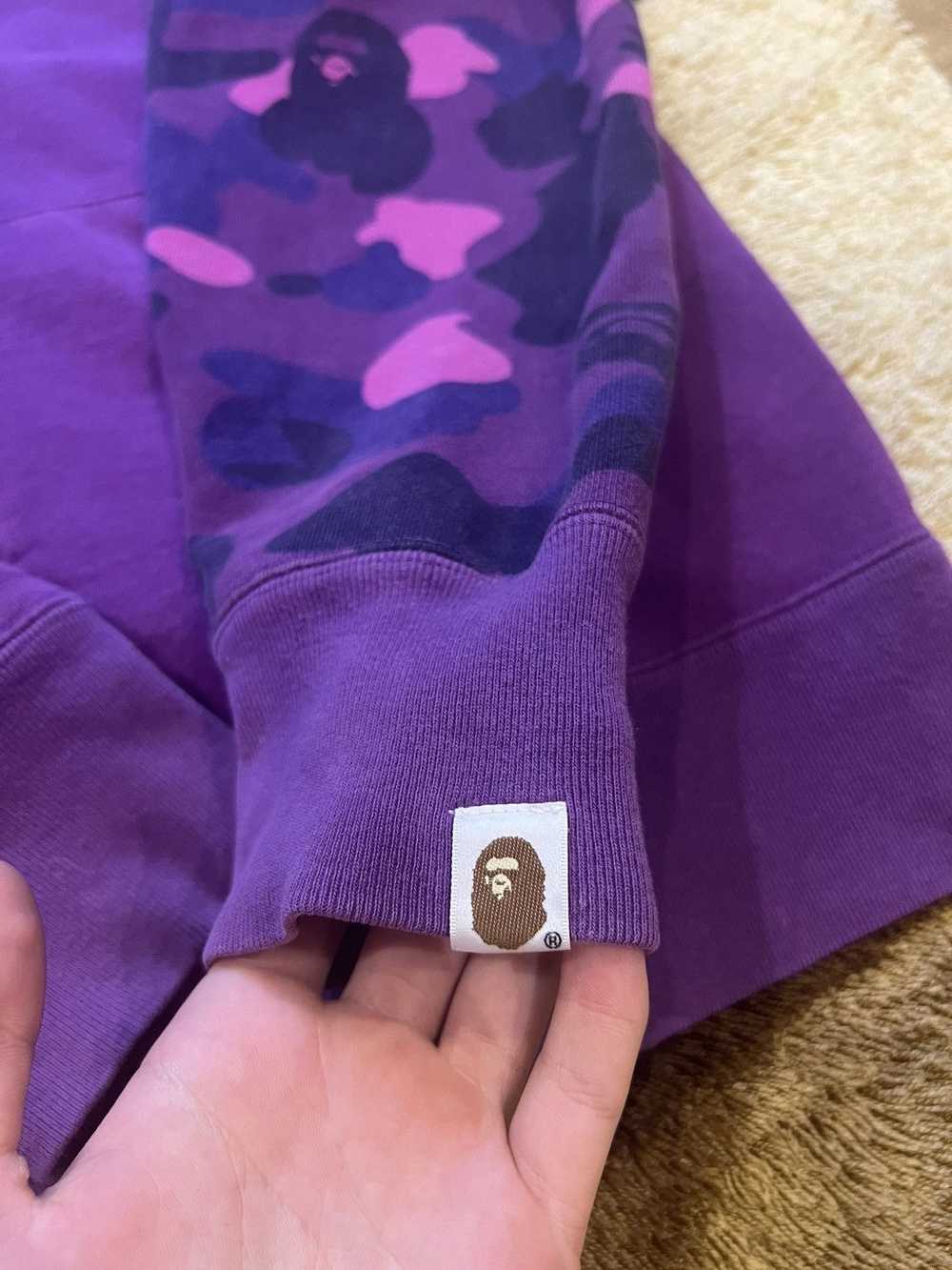 Bape Bape Shark full zip hoodie purple - image 7