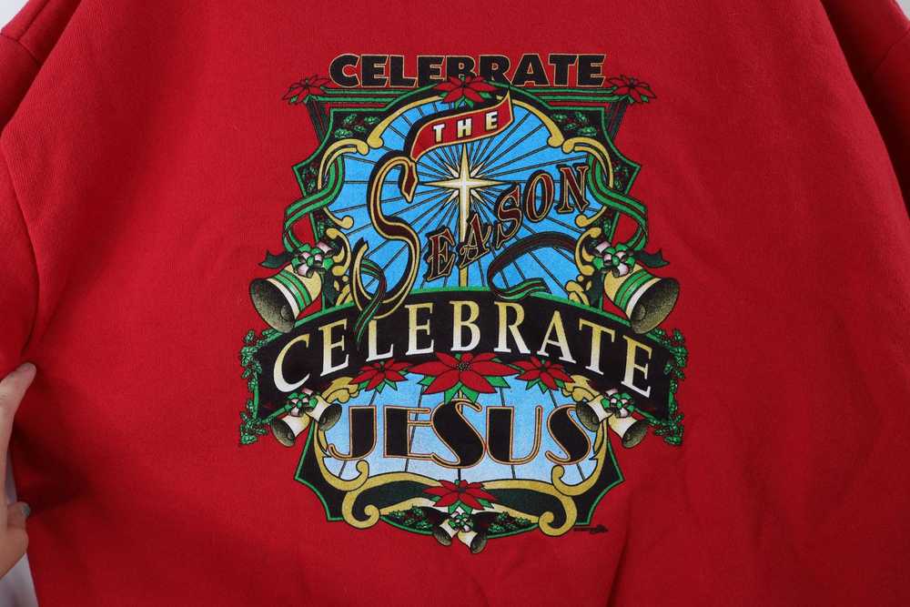 Vintage Vintage 90s Celebrate The Season Jesus Sw… - image 6