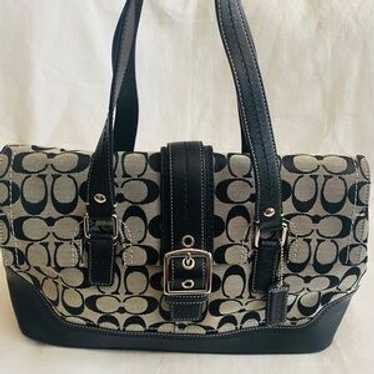 Coach hampton black flap - Gem