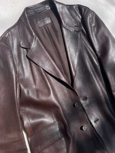 Prada VINTAGE PRADA 1990’s RARE GORGEOUS Brown Le… - image 1