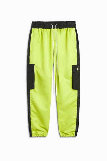 Daniel Patrick cargo parachute track pant / citrus