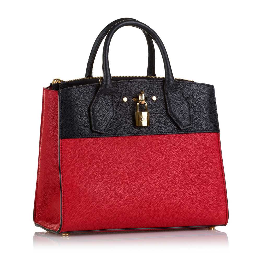 Red Louis Vuitton Taurillon Leather City Steamer … - image 2