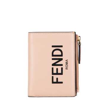 Pink Fendi Leather Bifold Wallet