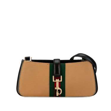 Tan Gucci Web Canvas Crossbody - image 1