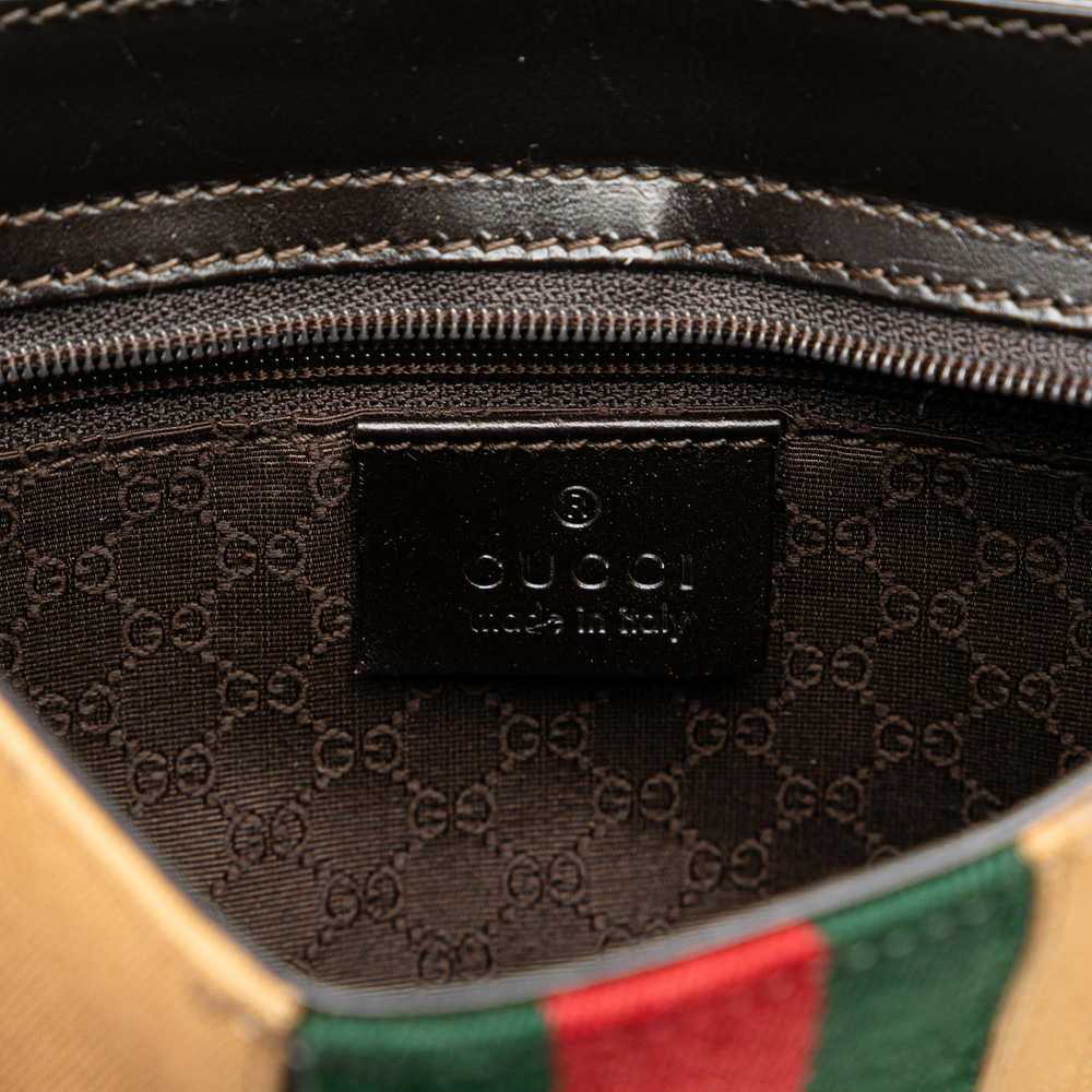 Tan Gucci Web Canvas Crossbody - image 6