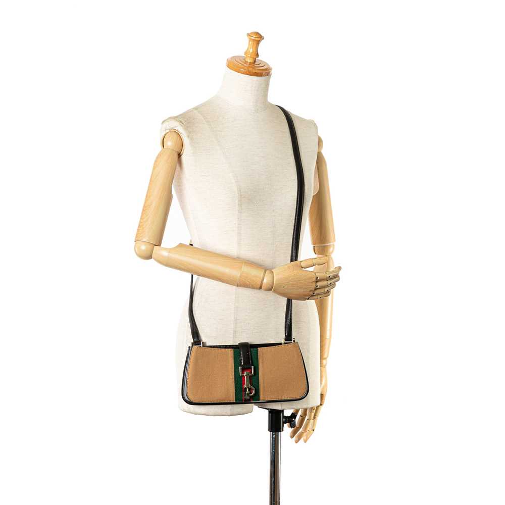 Tan Gucci Web Canvas Crossbody - image 9