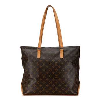 Brown Louis Vuitton Monogram Cabas Mezzo Tote Bag - image 1