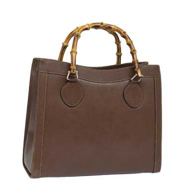 Gucci GUCCI Bamboo Tote Bag Leather Brown 002 118… - image 1