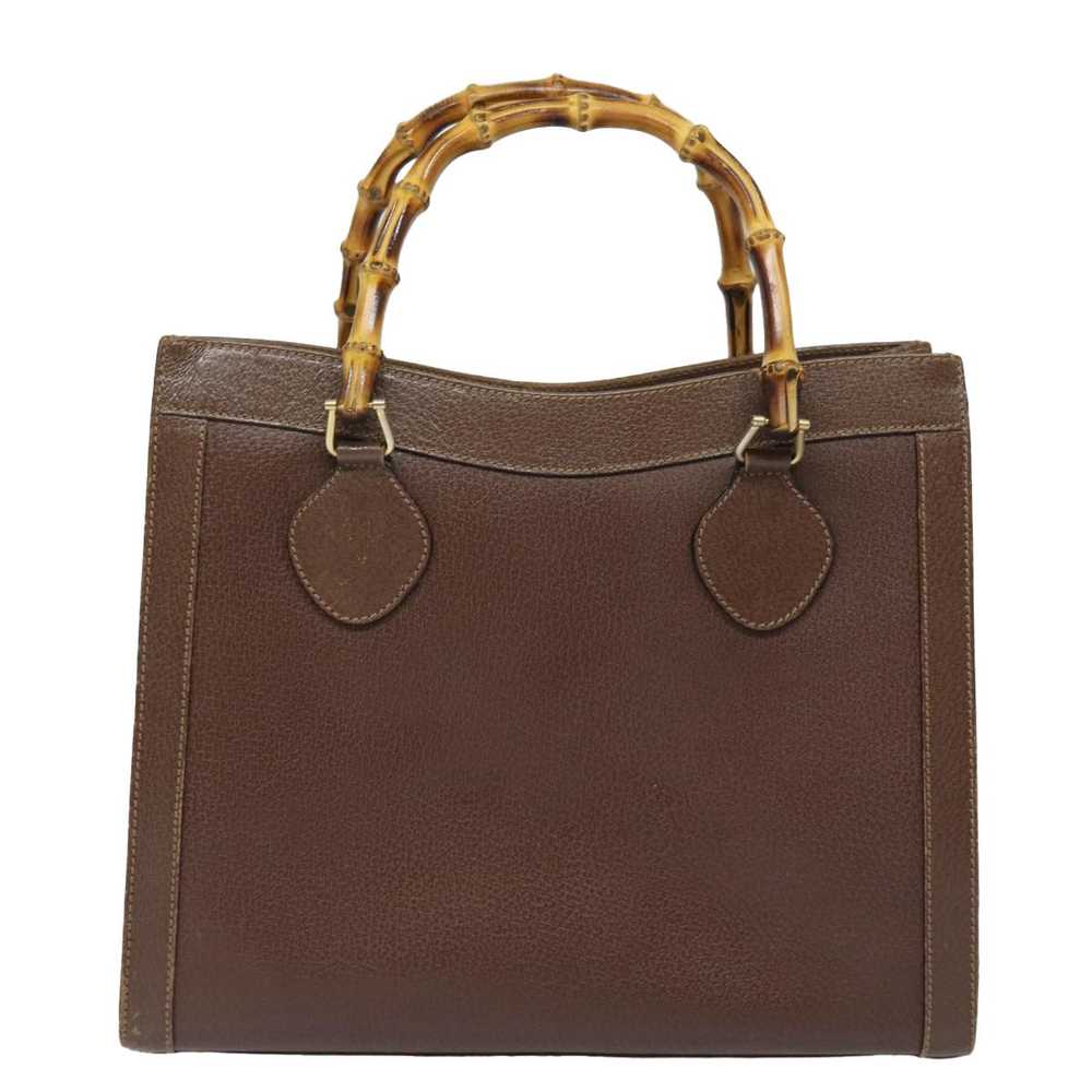 Gucci GUCCI Bamboo Tote Bag Leather Brown 002 118… - image 2