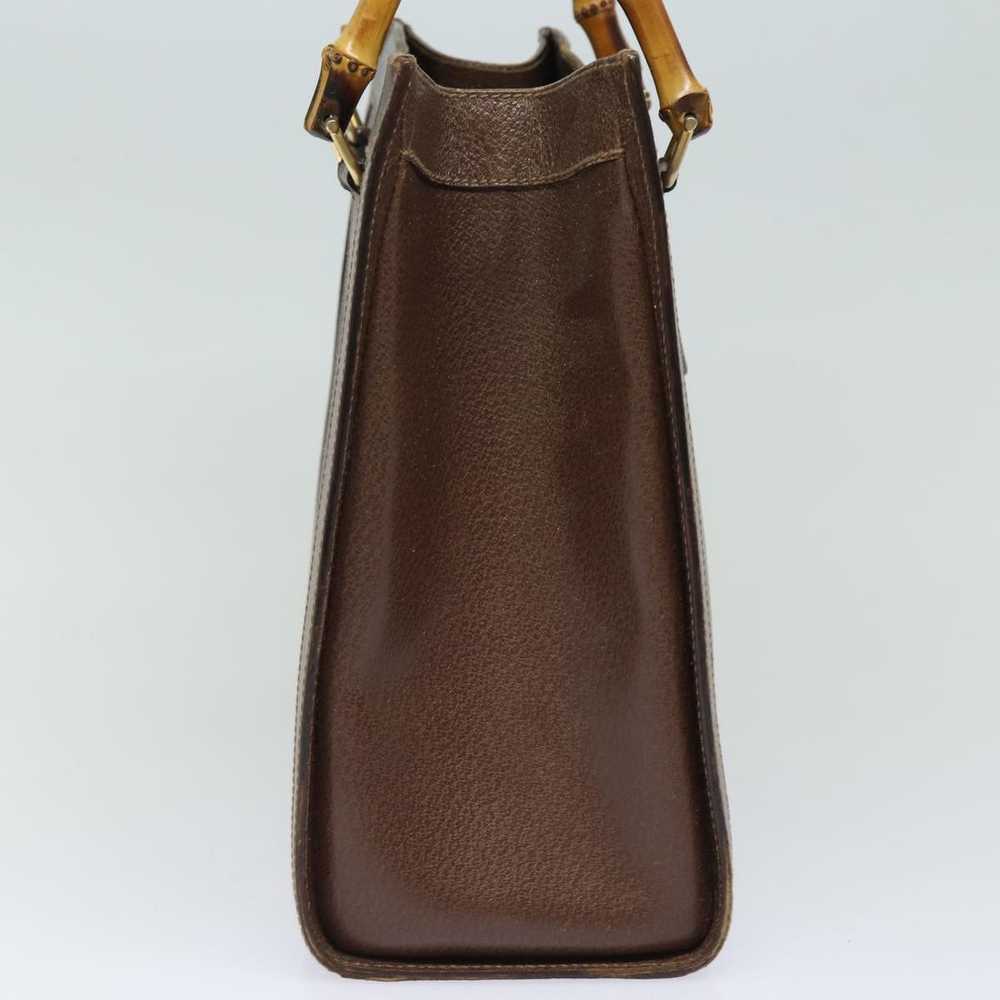 Gucci GUCCI Bamboo Tote Bag Leather Brown 002 118… - image 3