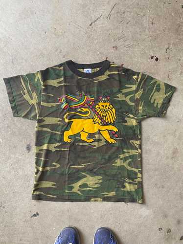 Art × Hype × Vintage vintage 1998 camo tiger art t