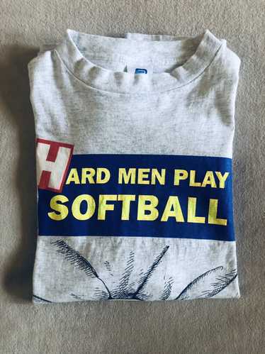 Streetwear × Vintage Vintage Graphic Softball Tee… - image 1