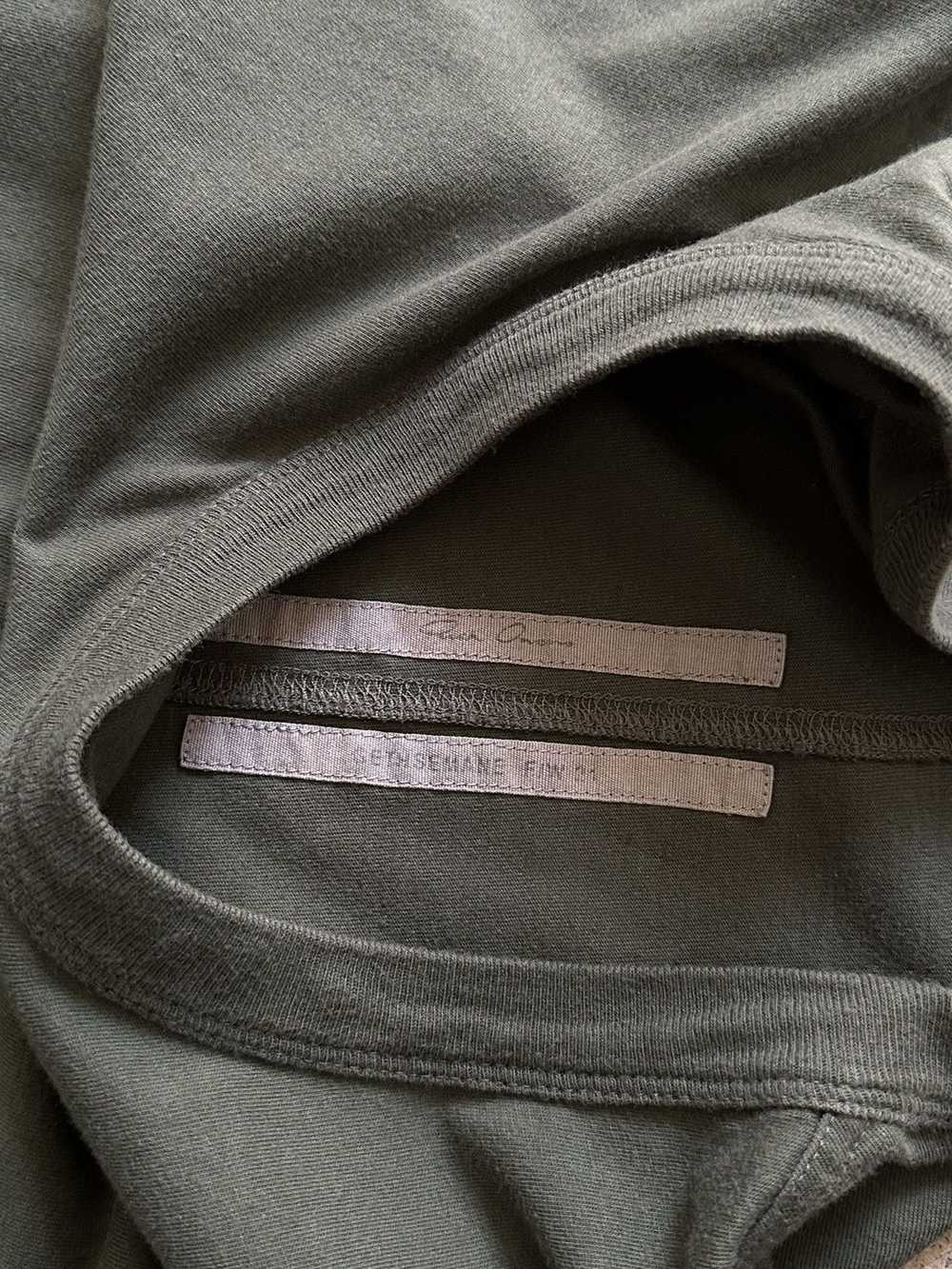 Rick Owens Rick Owens Olive Gethsmane FW21 T-shirt - image 3