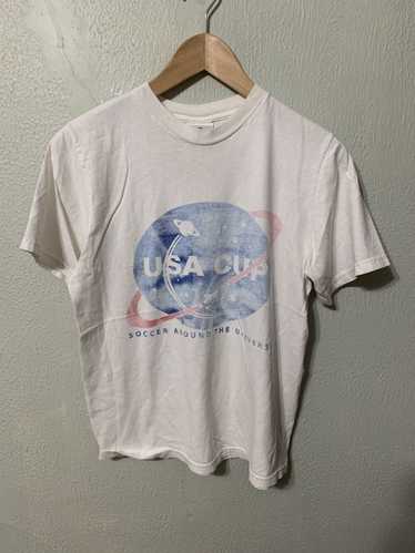 Tee × Tee Shirt × Vintage Vintage Adidas USA Cup T