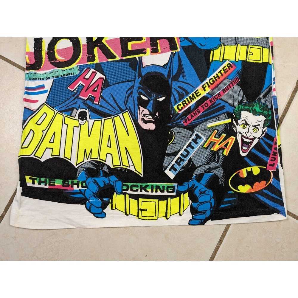 Dc Comics Vtg Batman Joker AOP T-shirt Single Sti… - image 11