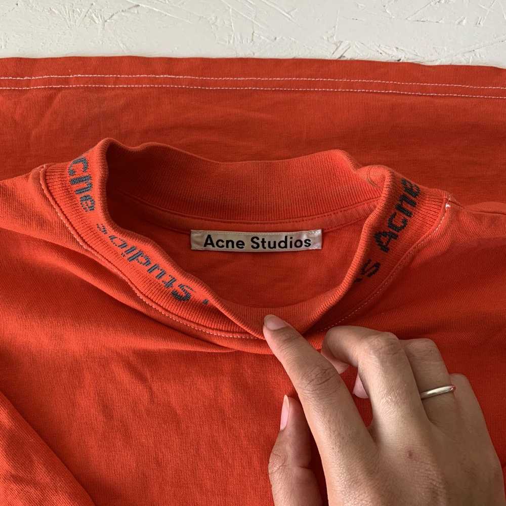 Acne Studios Acne Studios Navid Logo Shirt Red - image 3