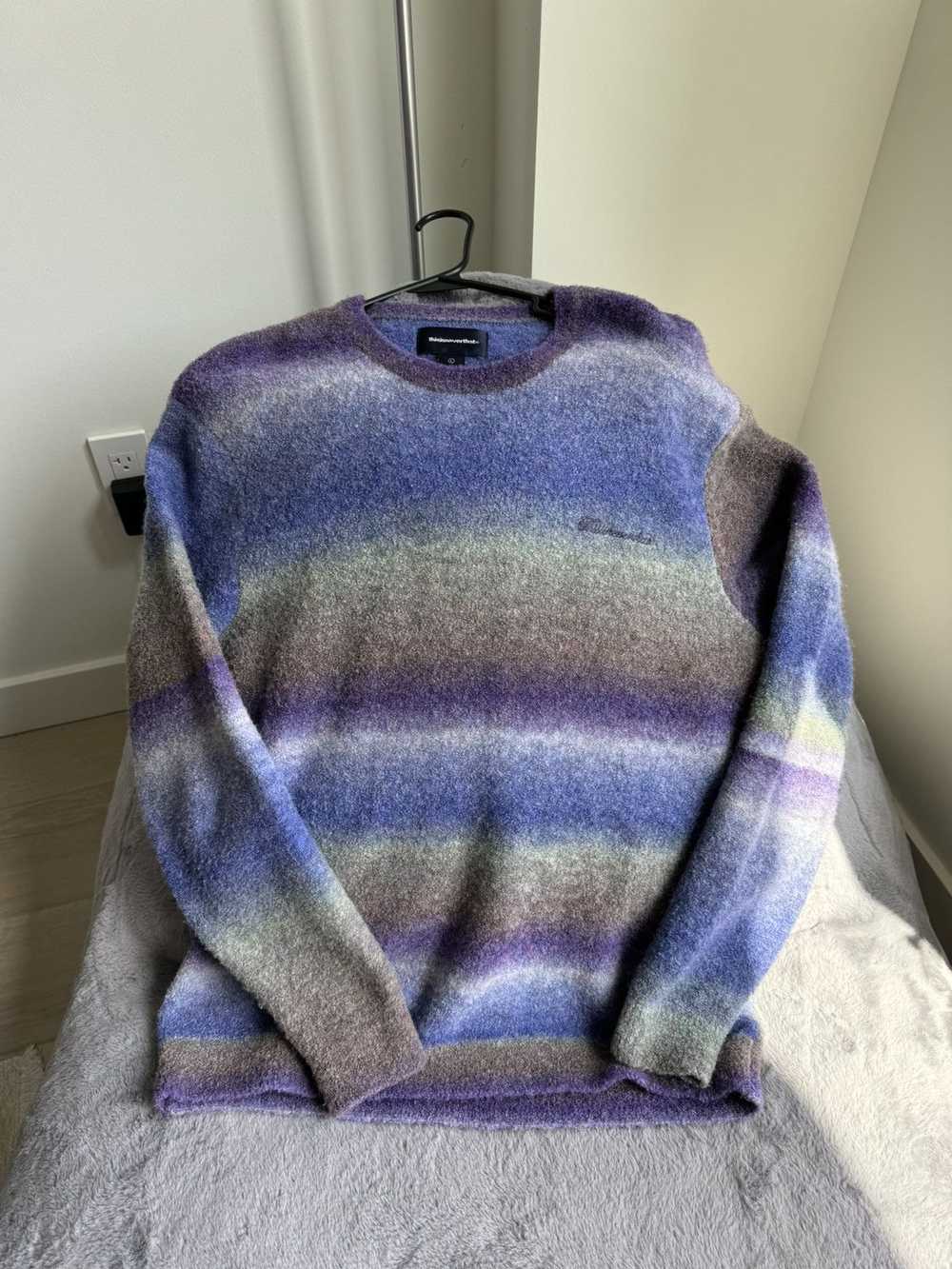 Thisisneverthat Purple Ombré Knit Sweater - image 1