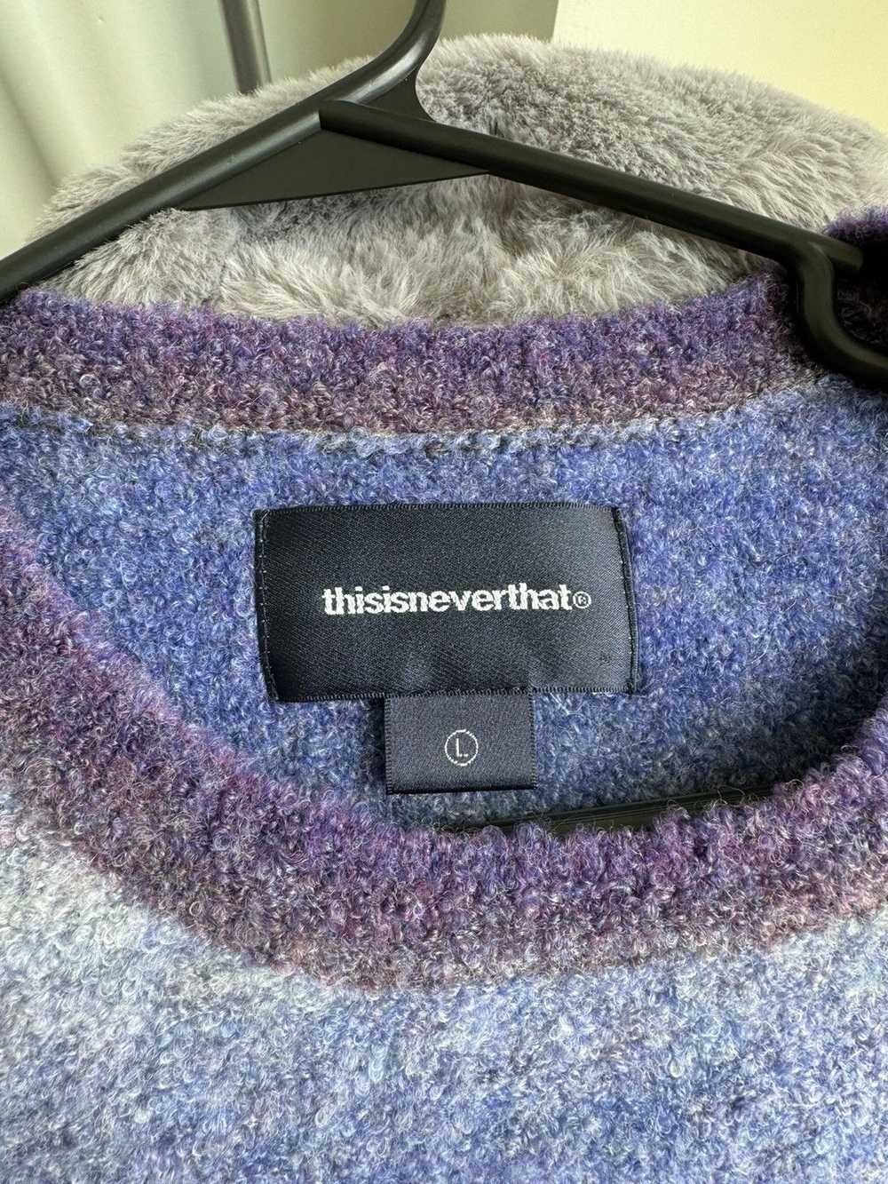 Thisisneverthat Purple Ombré Knit Sweater - image 4