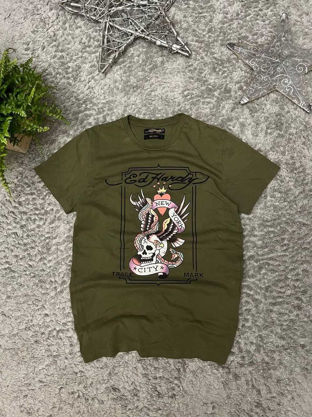 Ed Hardy × Streetwear × Vintage Ed Hardy T Shirt … - image 1