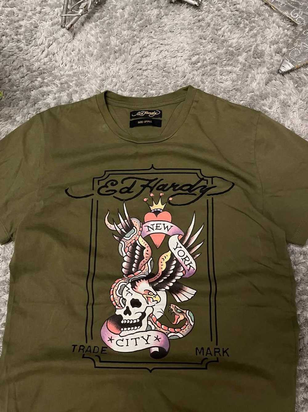 Ed Hardy × Streetwear × Vintage Ed Hardy T Shirt … - image 3