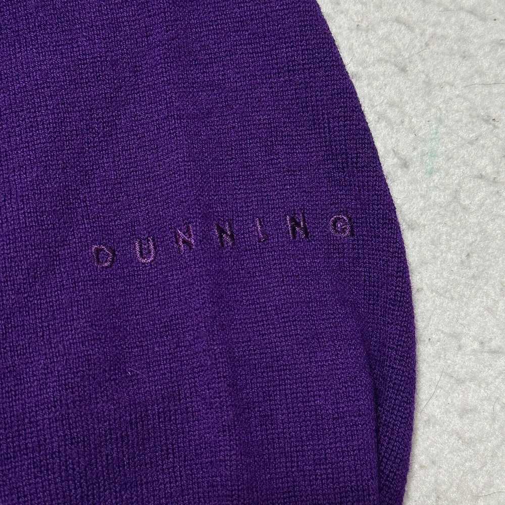 Other Dunning Golf Small Merino Wool V-Neck Purpl… - image 5