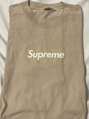 Supreme Vintage 2003 tan brown supreme box logo t… - image 1