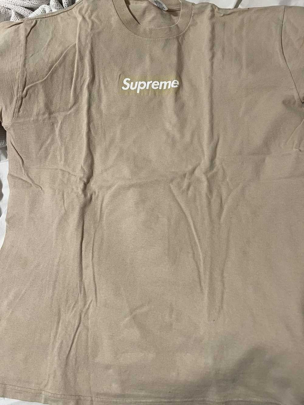 Supreme Vintage 2003 tan brown supreme box logo t… - image 2