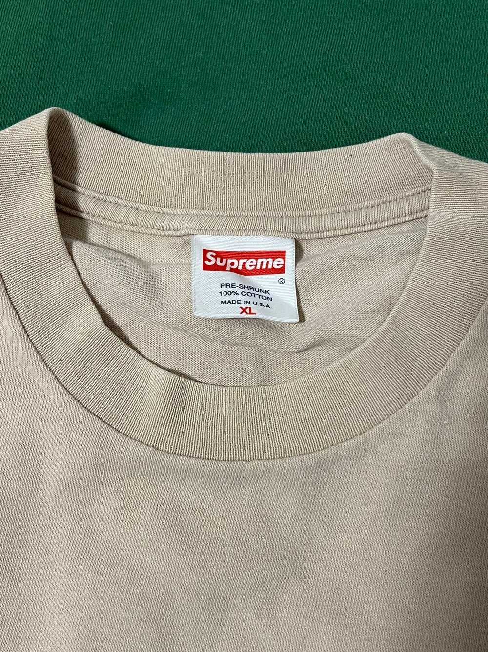 Supreme Vintage 2003 tan brown supreme box logo t… - image 7