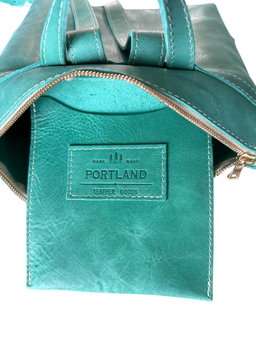 Portland Leather Tote Backpack - image 7