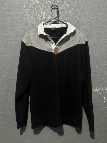 Streetwear Black and Grey long sleeve rugby style 