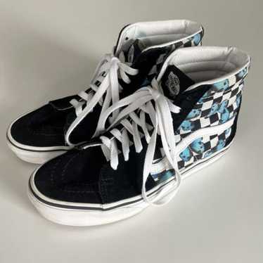 関税込☆VANS BUTTERFLY CHECKERBOARD SK8-HI カスタム 関税込☆VANS BUTTERFLY CHECKERBOARD SK8-HI カスタム (VANS