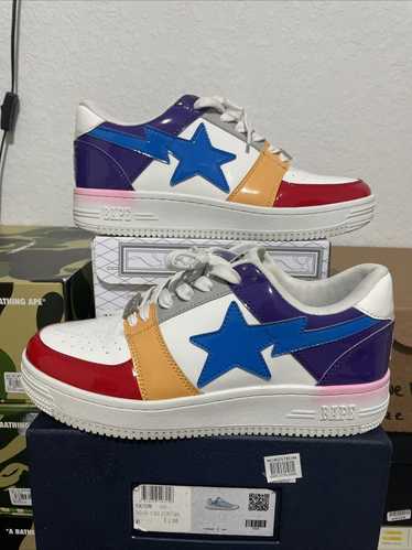 A Bathing Ape Bapesta Low Crazy White ホワイト A-Bathing-Ape-Bapesta-Low-