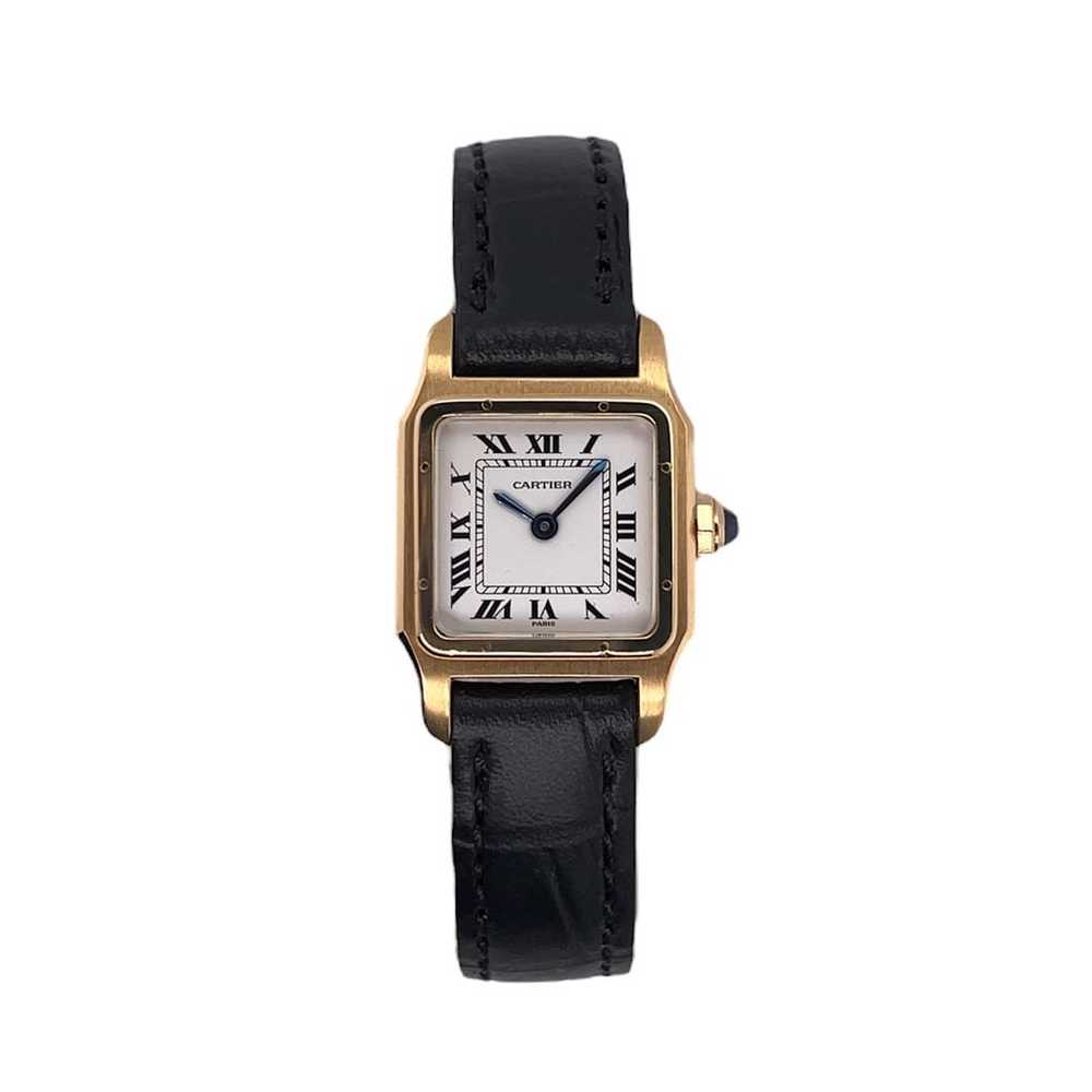 Cartier Santos Dumont yellow gold watch - image 2