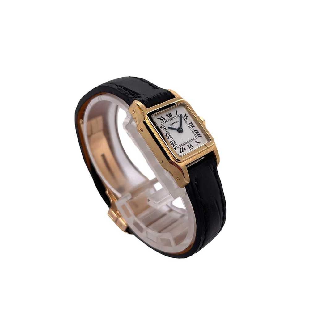 Cartier Santos Dumont yellow gold watch - image 3