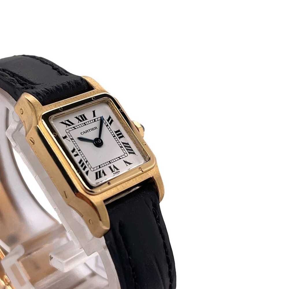 Cartier Santos Dumont yellow gold watch - image 4