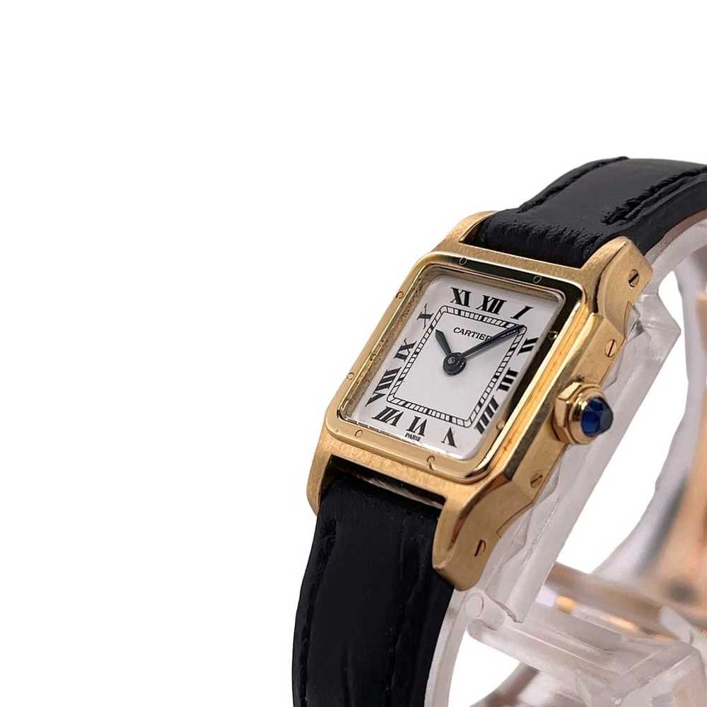 Cartier Santos Dumont yellow gold watch - image 5