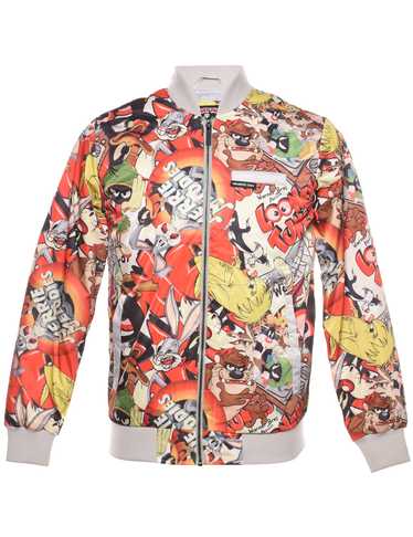 Looney Tunes 1990s Zip-Front Bomber Jacket - XS - image 1