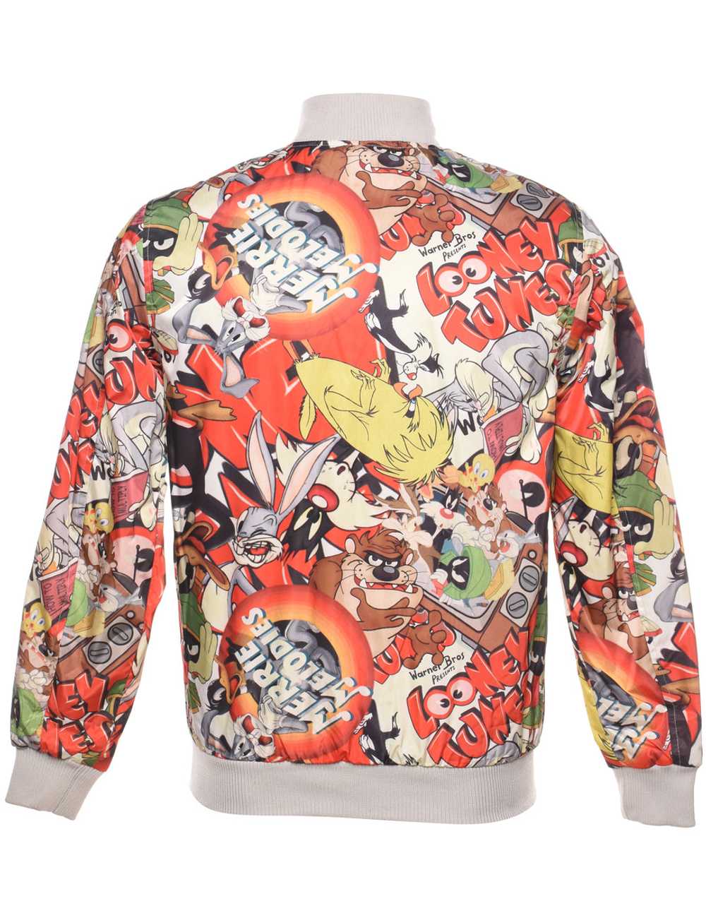 Looney Tunes 1990s Zip-Front Bomber Jacket - XS - image 2