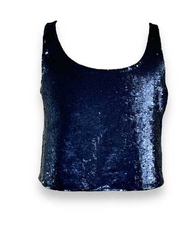 Lafayette 148 Sequin Navy Tank