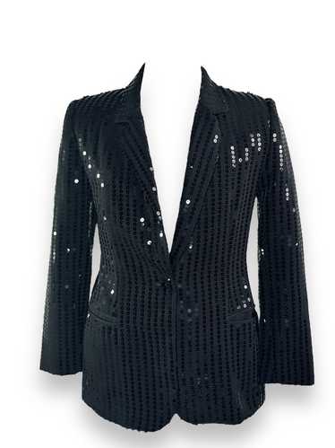 1990s Cachè Sequin 1 Button Blazer