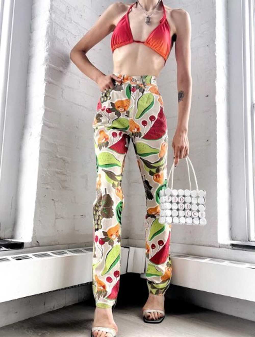 cotton fruit salad pants - image 1