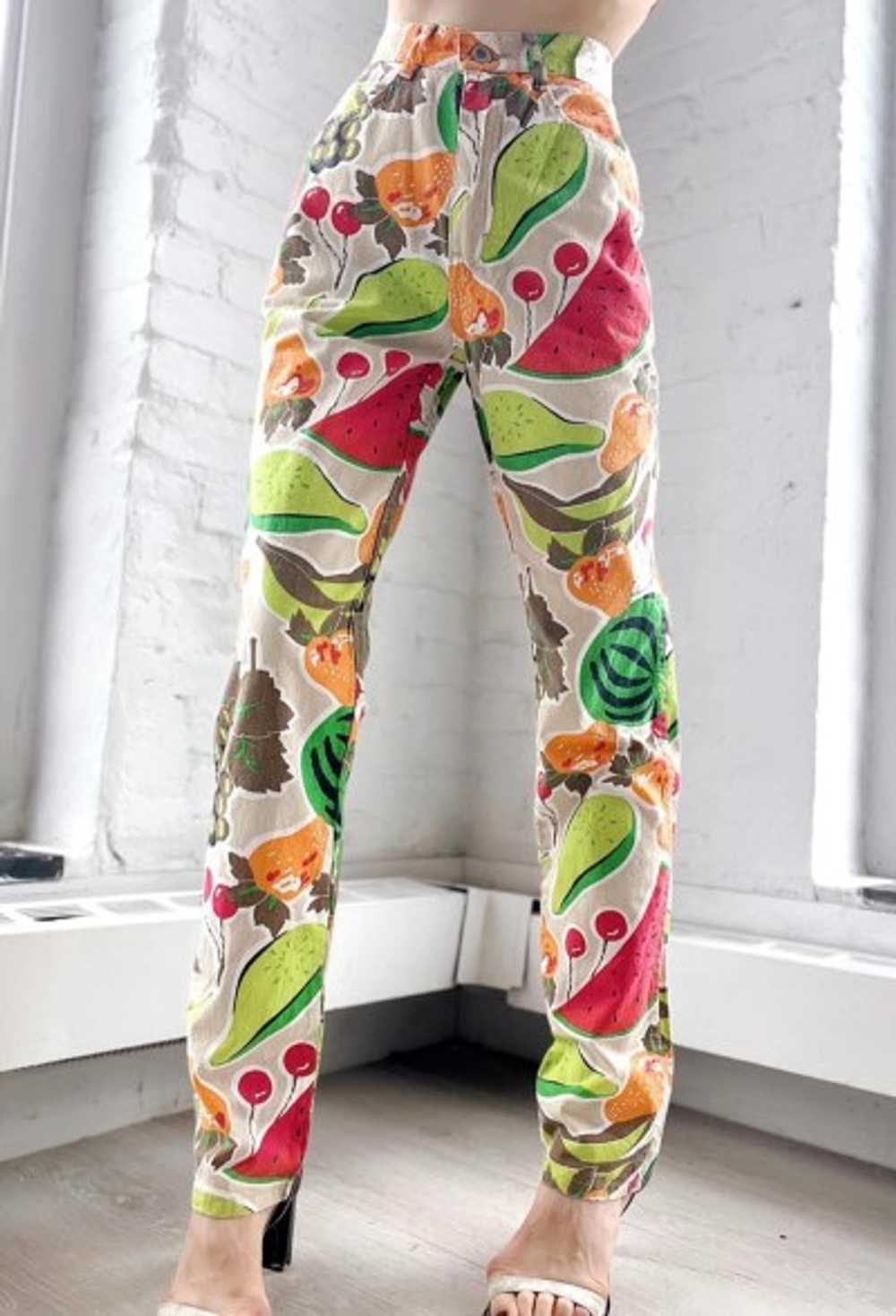 cotton fruit salad pants - image 3