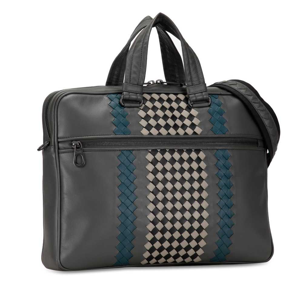 Product Details Bottega Veneta Grey Intrecciato-T… - image 2