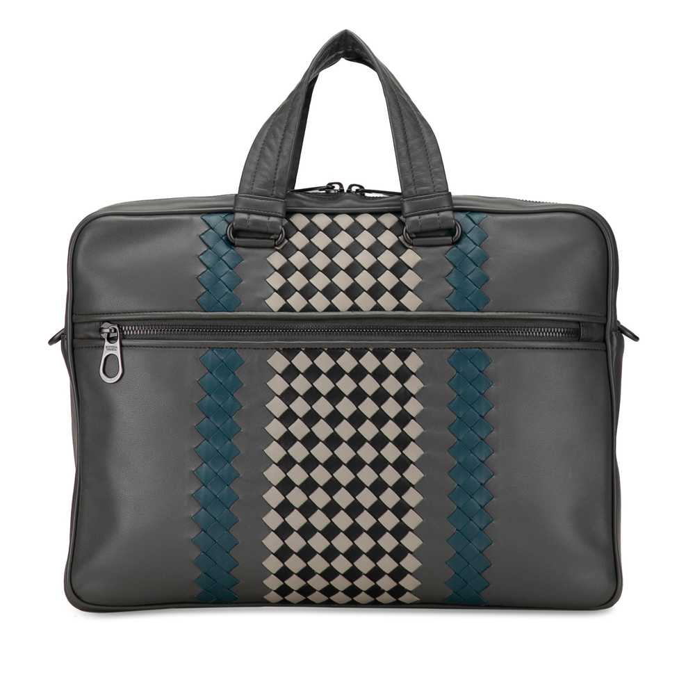 Product Details Bottega Veneta Grey Intrecciato-T… - image 3