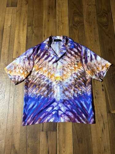 Amiri Amiri Purple Tie Dye Silk shirt