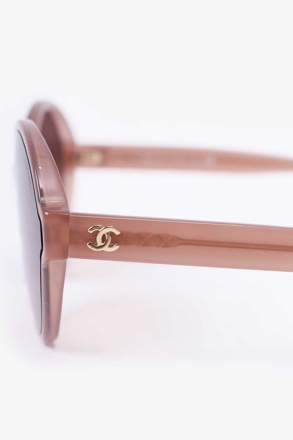 Pre-Loved Chanel™ Nude Frame CC Round Sunglasses - image 6