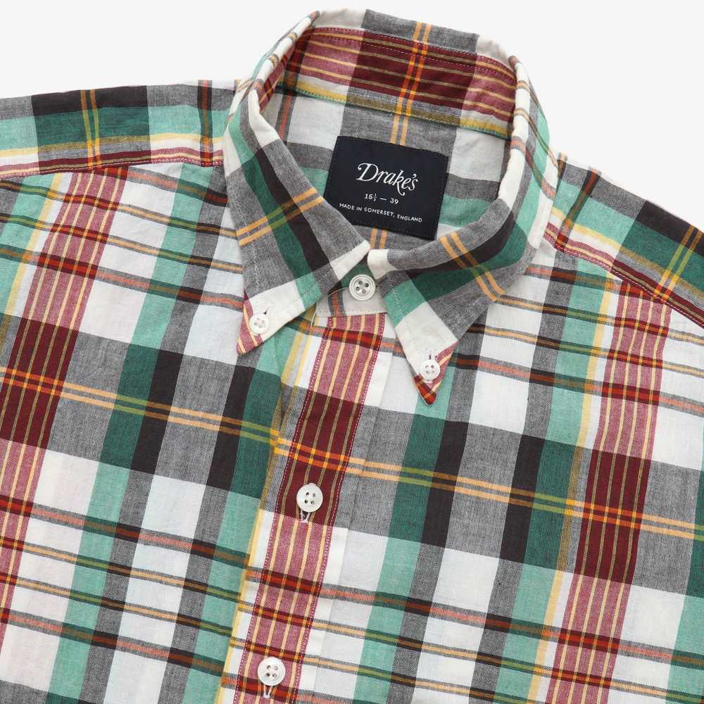 Drakes SS Madras Shirt - image 3