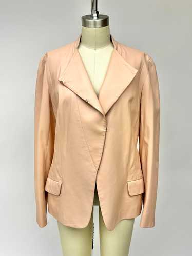 Donna Karan Millenial Pink Lambskin Jacket